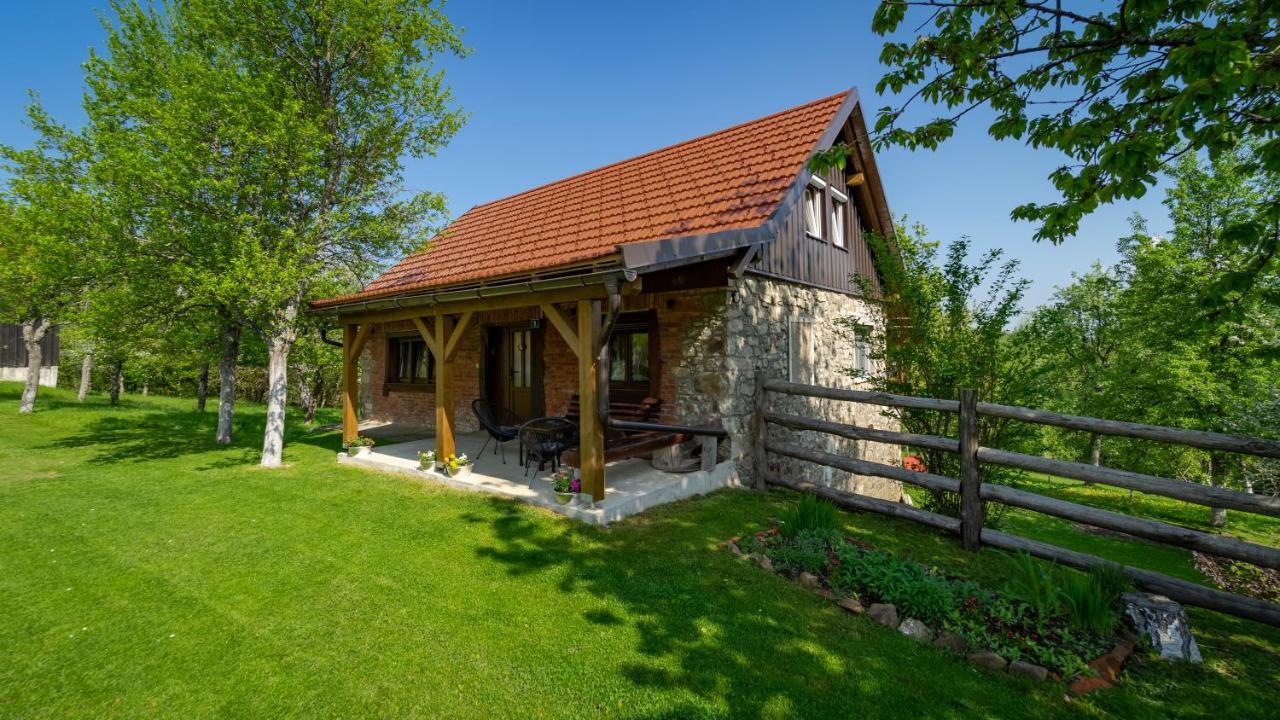 Holiday Home "Sleme" With Jacuzzi, Big Garden And Arbor With Fireplace Skrad Luaran gambar